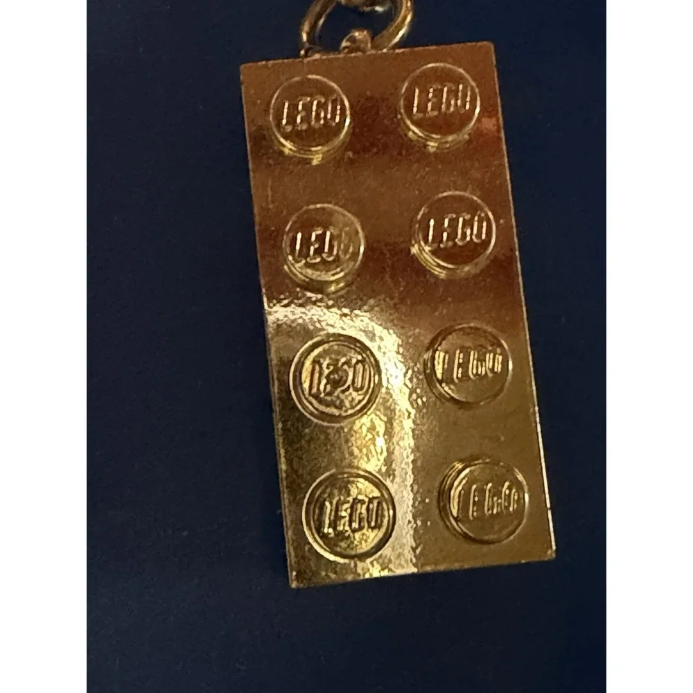 NEW Lego 50 years Anniversary Gold Brick Keychain - ‎ 2008 (852445)